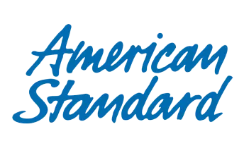 Blue Cursive Text Reading &Quot;American Standard&Quot; On A Transparent Background, Reminiscent Of Vintage Memphis Design, Perfect For Your Homepage.