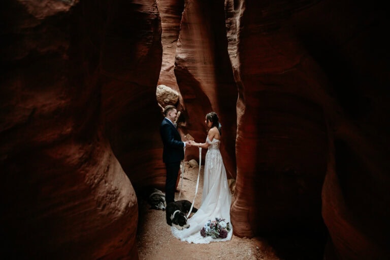 Erika & Owen’s Slot Canyon & Horseshoe Bend Elopement