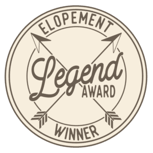 Winner of the Elopement Legend Awards