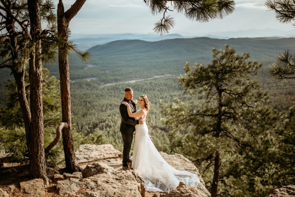 Over look at the Mogollon Rim overlook in Arizona