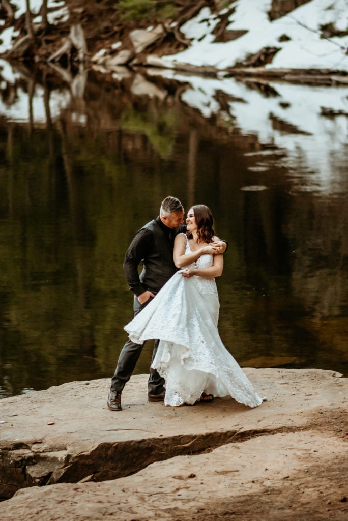 Spinning in for a kiss