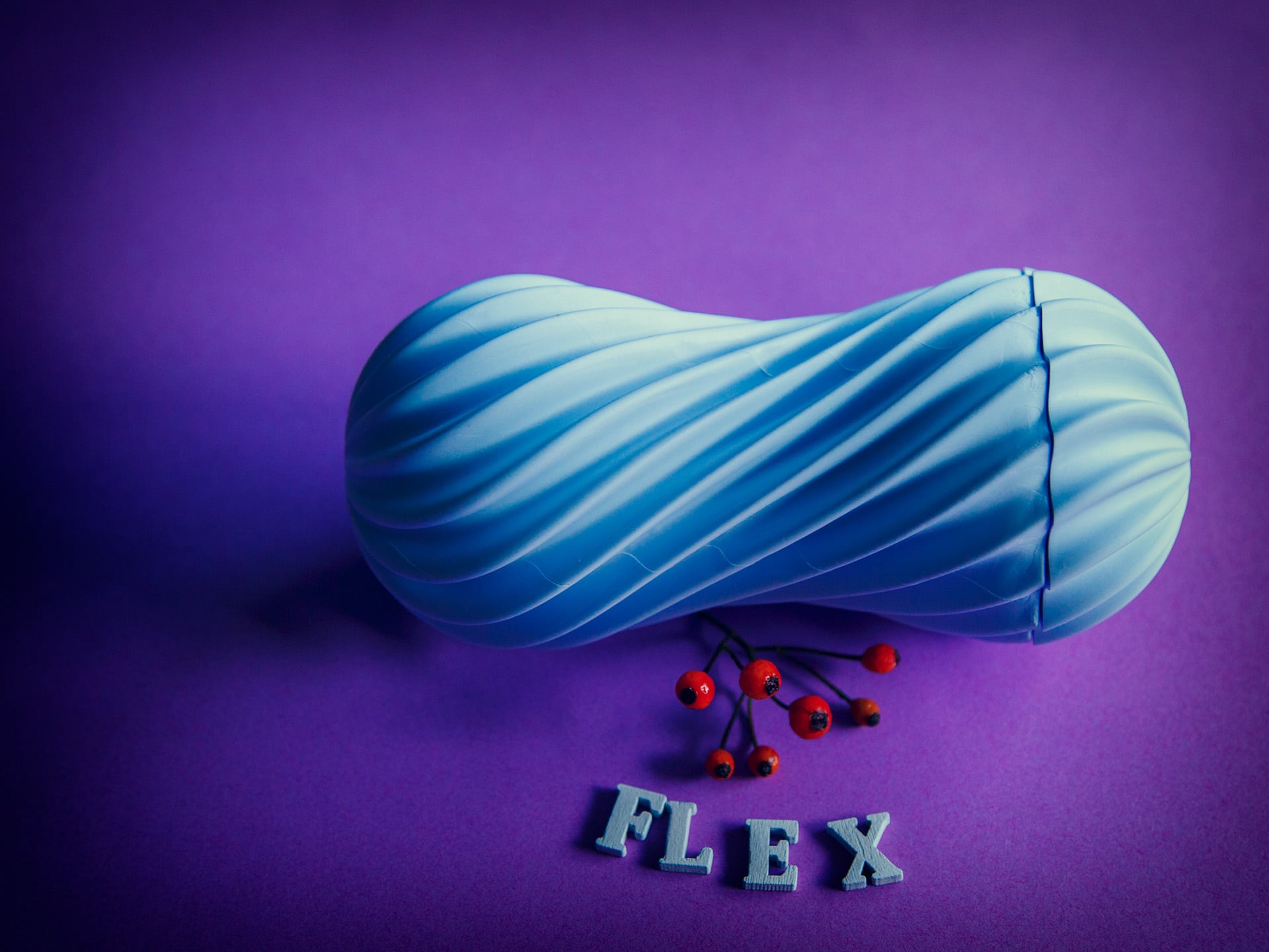Tenga Flex Bubbly Male Masturbator Stroker Blue main image 0