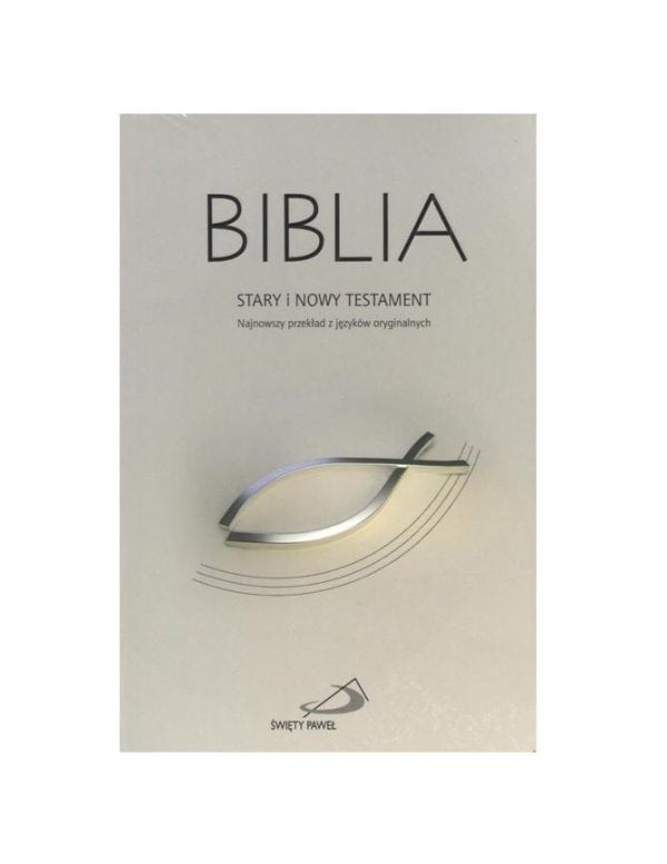 Biblia z rybką szara