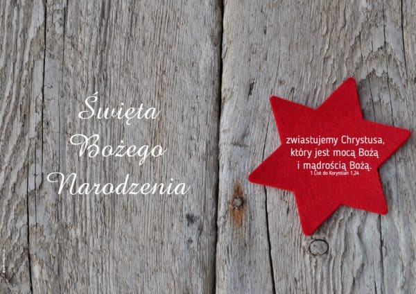 Plakat Boże Narodzenie – gwiazda