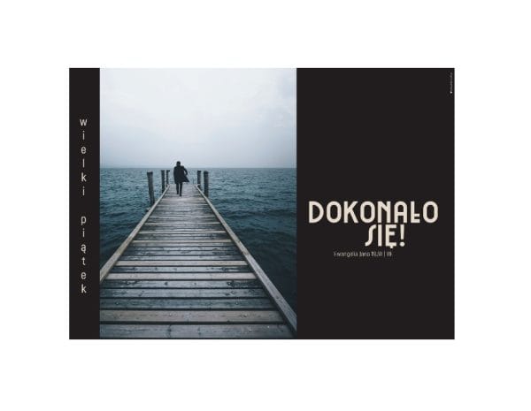 Plakat Wielki Piątek – Jan 19,30 czarny