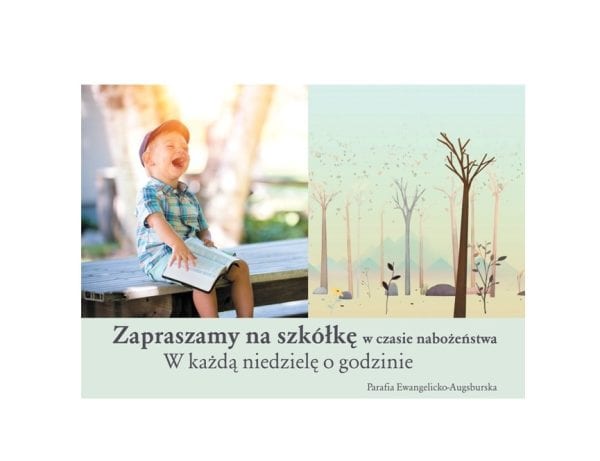 Plakat nabożeństwo dla dzieci – chłopiec