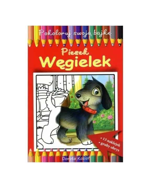 Pokoloruj swoją bajkę – Piesek Węgielek