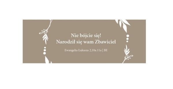 Zakładka – wianek – Nie bójcie się