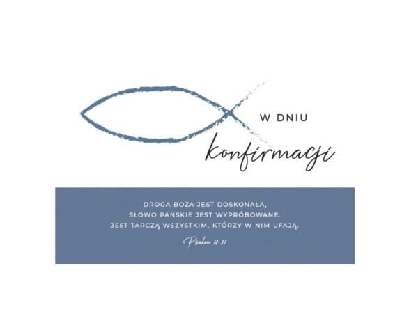 Kartka W dniu konfirmacji – wzór 3/21
