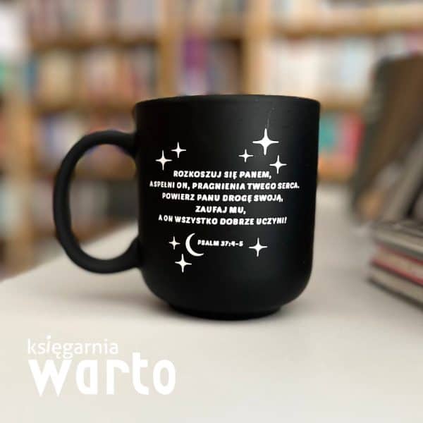 kubek Rozkoszuj się czarny