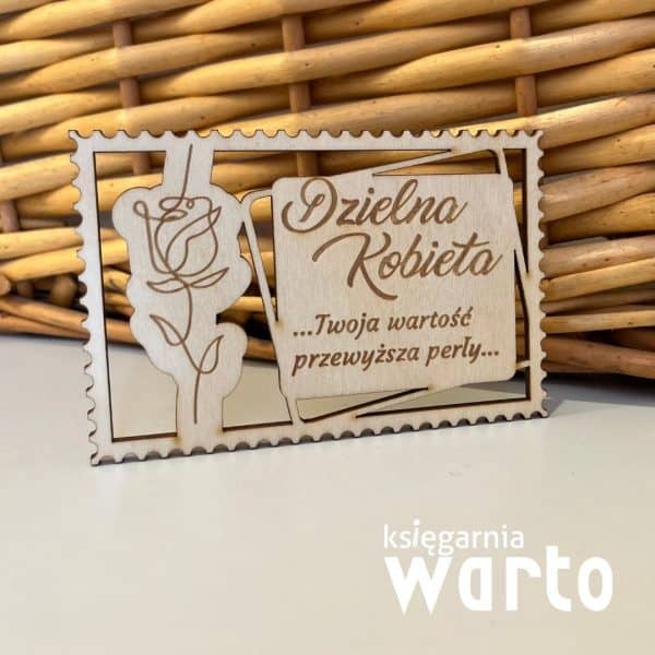 magnes Dzielna kobieta róża