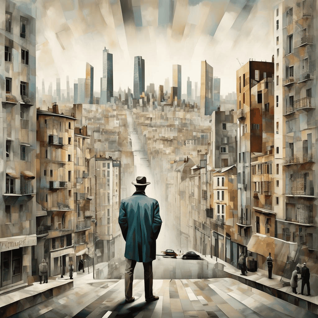 Paysage–l’homme dans la ville – Leopold Survage
