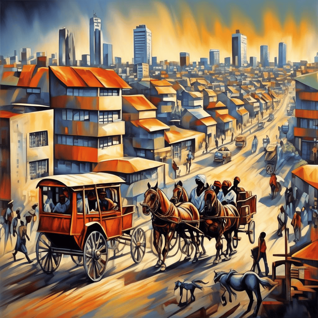 Horse and Cart. Sophiatown – Gerard Sekoto