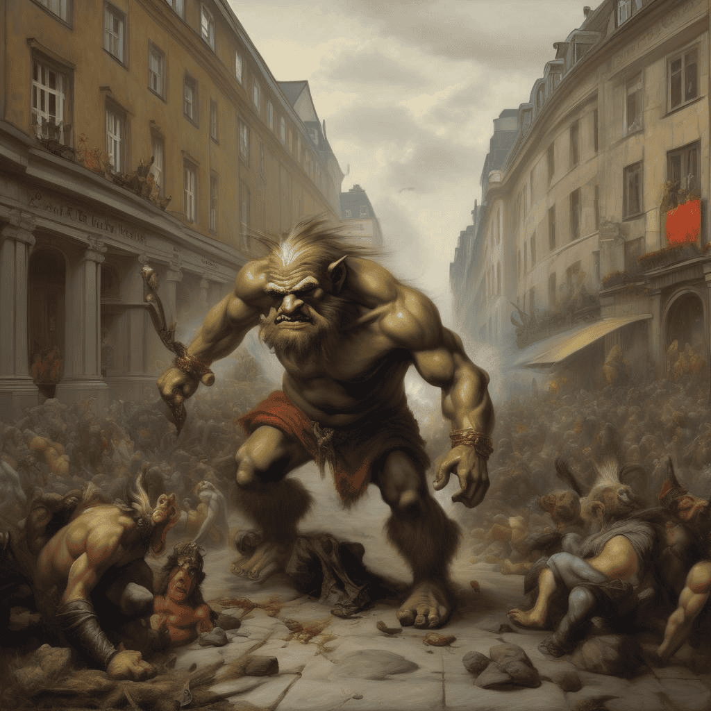 Troll at the Karl Johan Street – Trollet på Karl Johan
