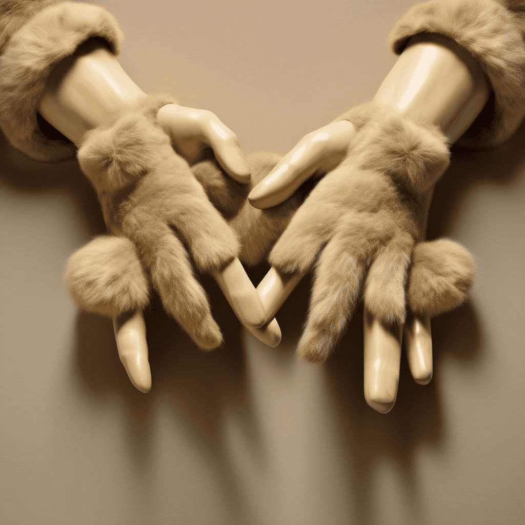 Fur Gloves with Wooden Fingers – Meret Oppenheim