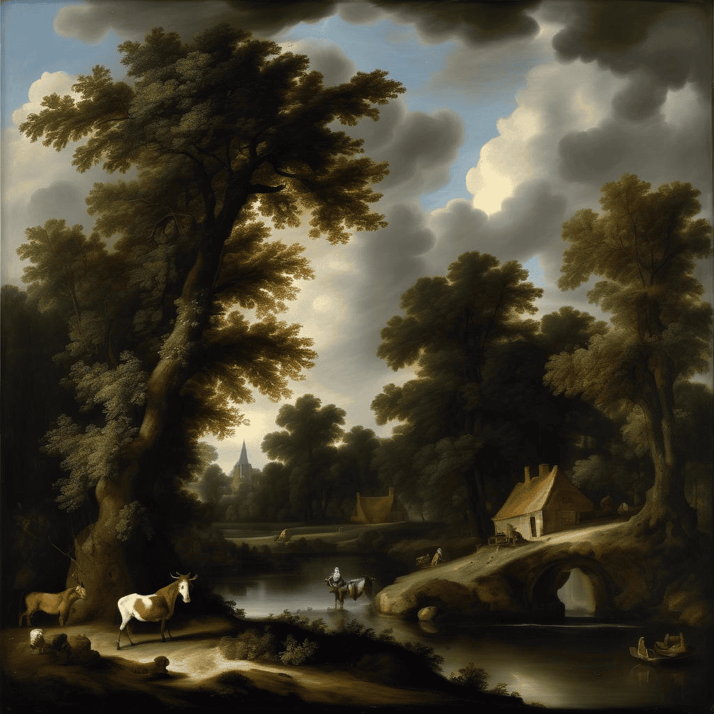 The ford – Jacob van Ruisdael