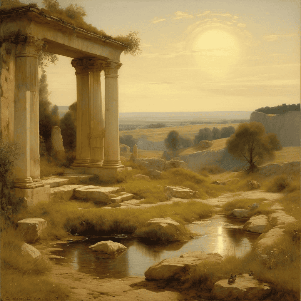Roman landscape – Carl Gustav Rodde