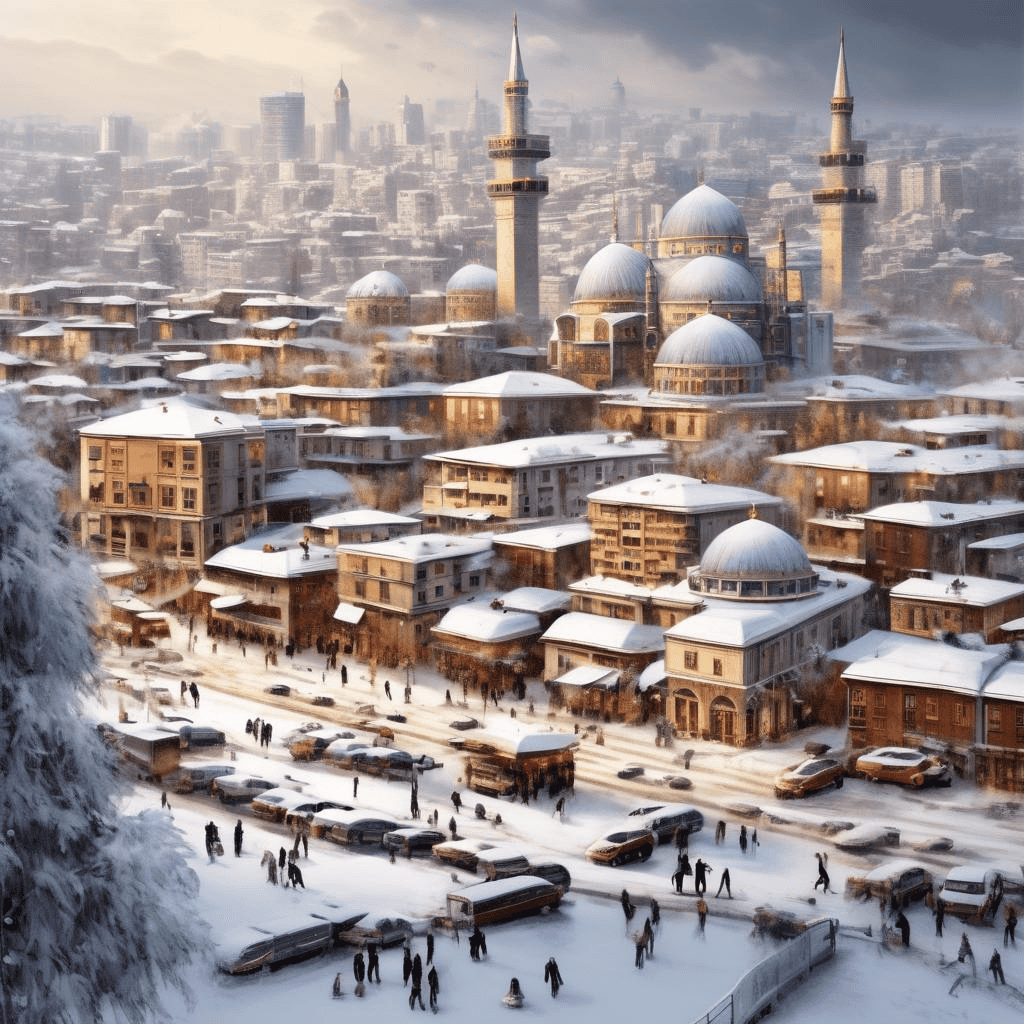 Uskudar in Snow – Hoca Ali Riza