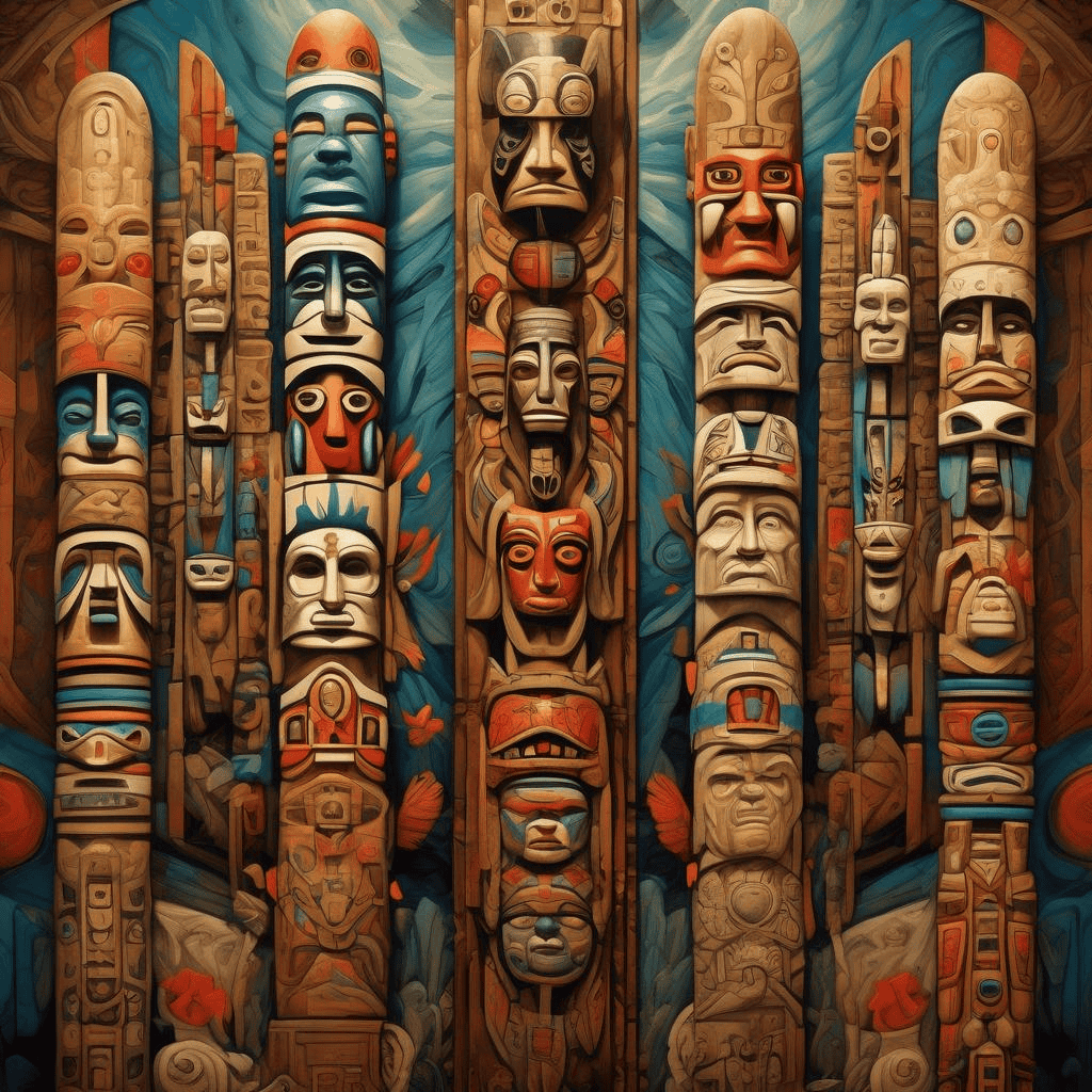 Panel 9. Totem Poles – The Epic of American Civilization
