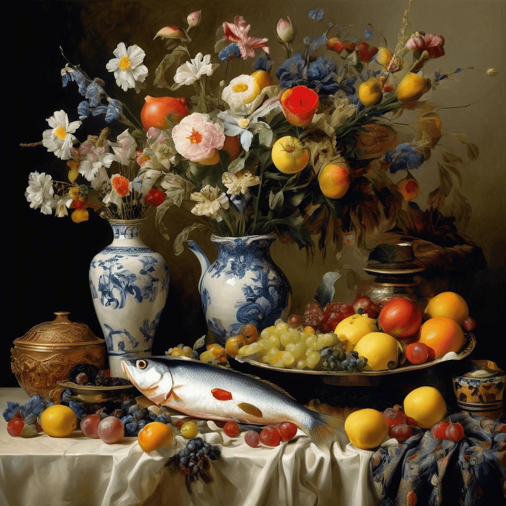Still Life of Fish – Marevna (Marie Vorobieff)