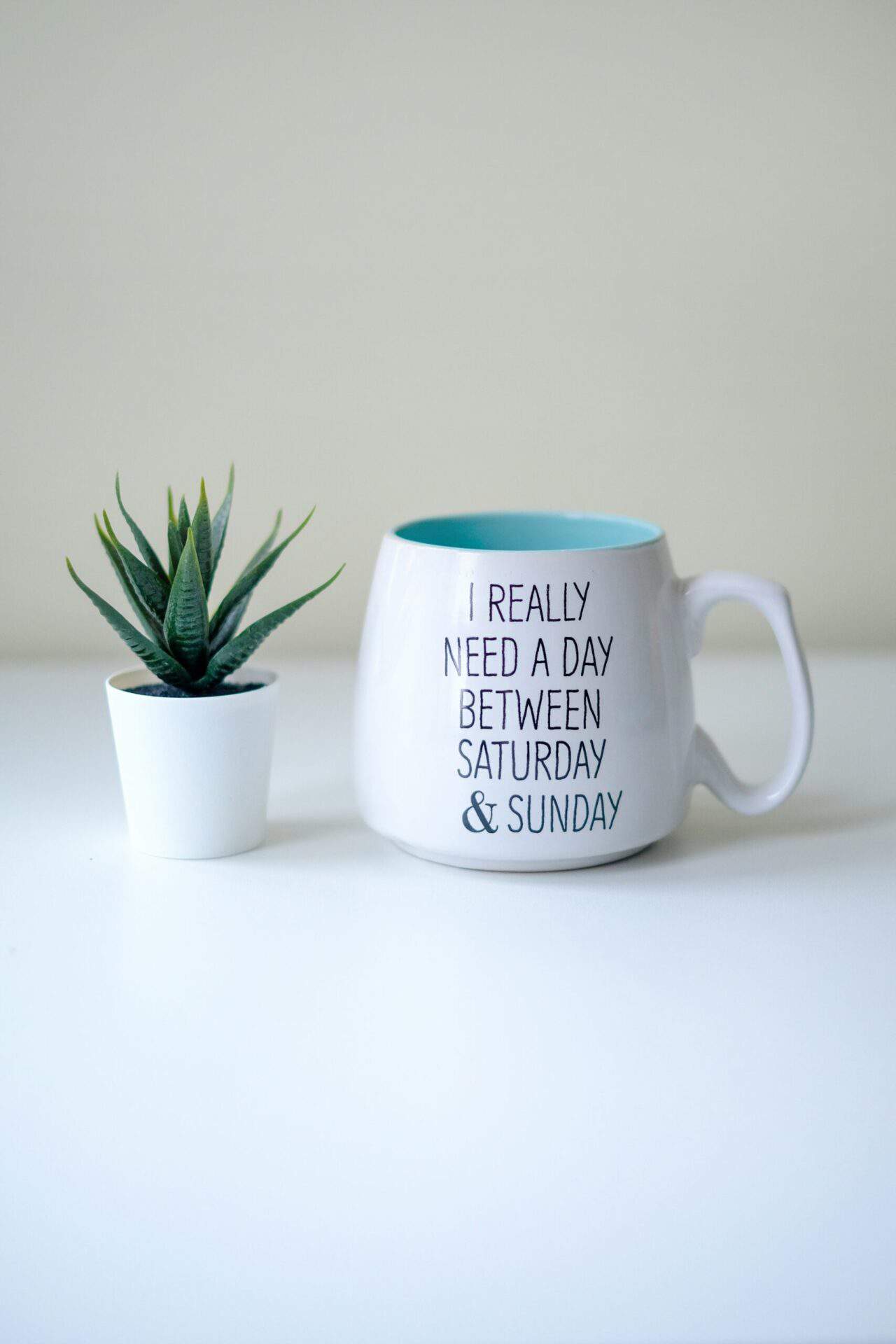 I really need a day between Saturday and Sunday printed on a coffee mug.