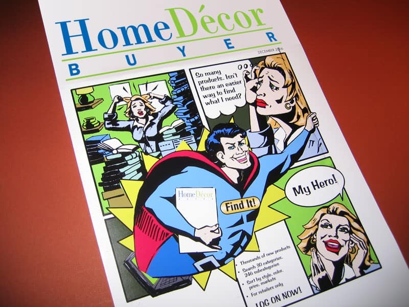Subscription promo featuring custom illustration in the style of Roy Lichtenstein.