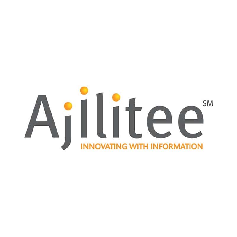Brand mark developed for Ajilitee, a business technology firm.