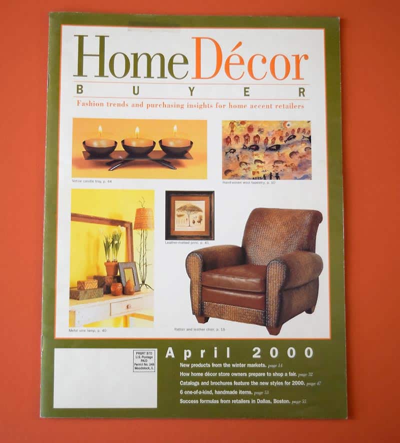 Front cover design for Home Decor Buyer trade magazine.