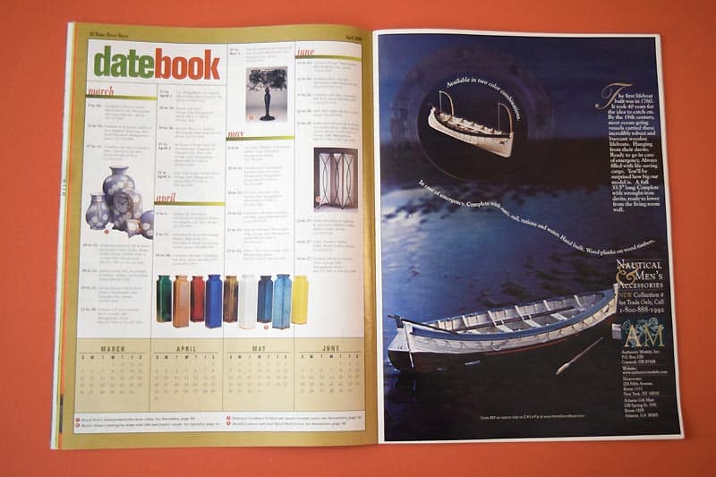 Dynamic calendar page with image insets.