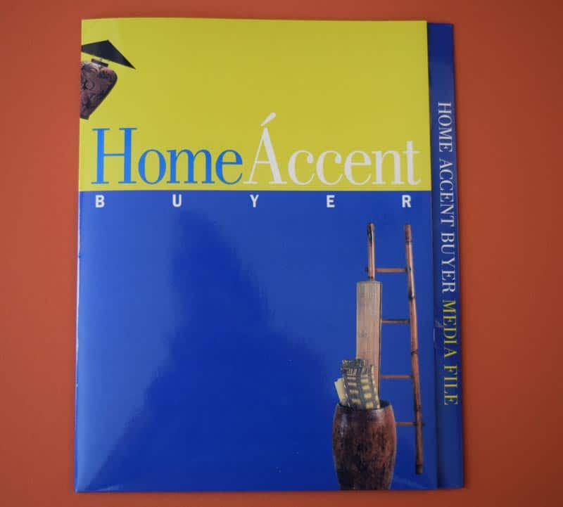 Home Decor Buyer - image of marketing kit, folder
