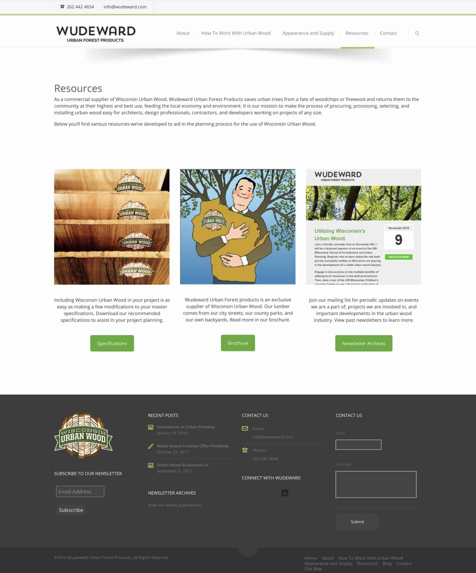 Resources landing page.