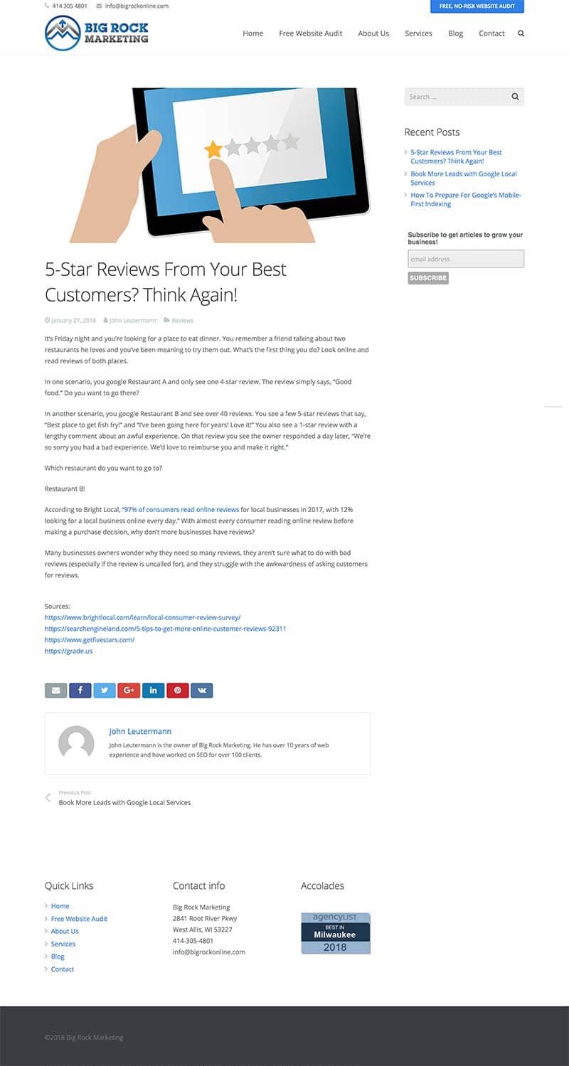 Sample blog post.