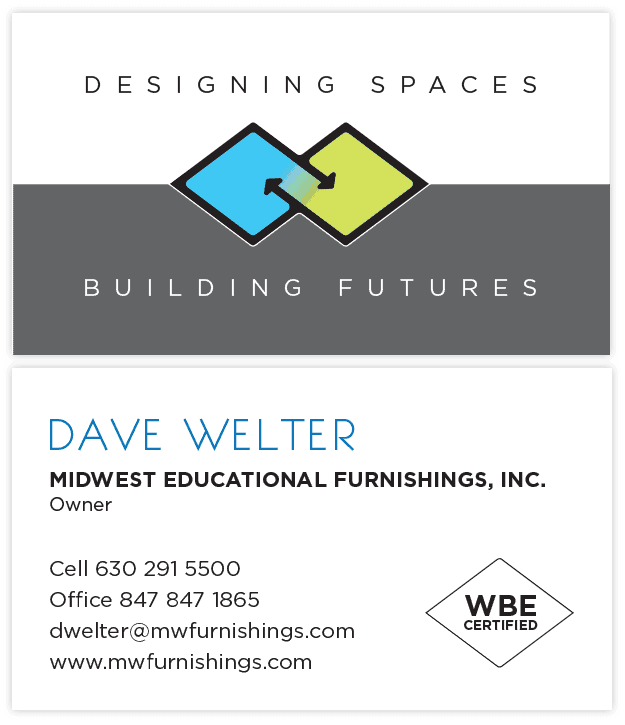 Double sided business cards.