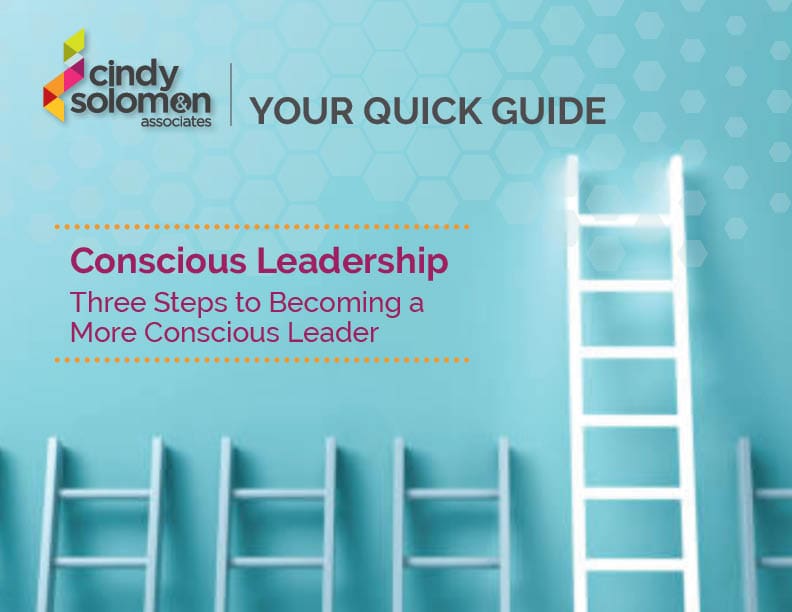 Conscious Leadership training booklet, cover design.