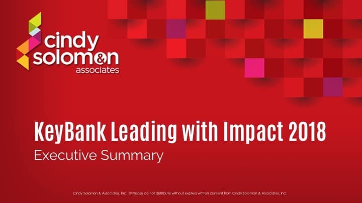 Leadership training presentation deck, cover page.