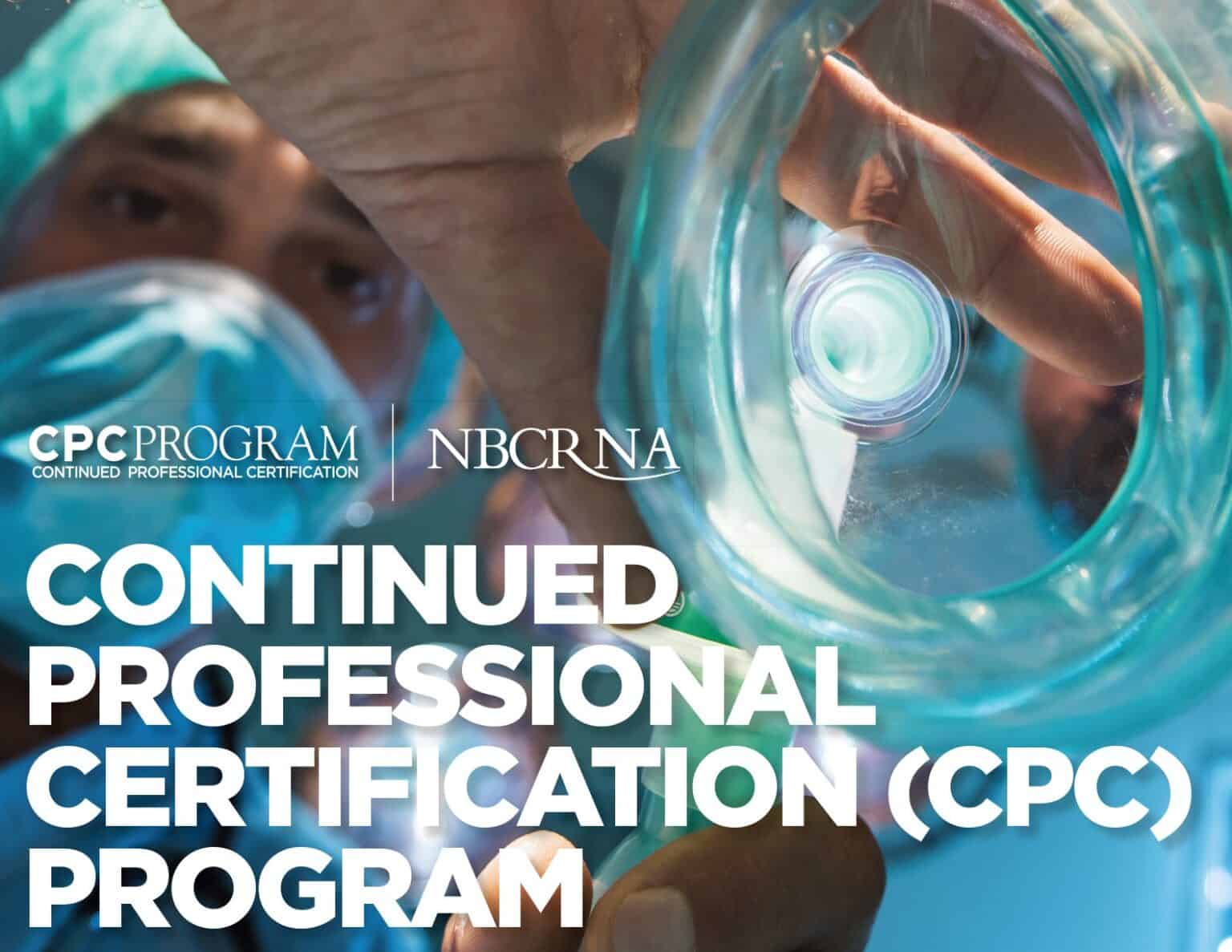Front cover of CPC certification program brochure.