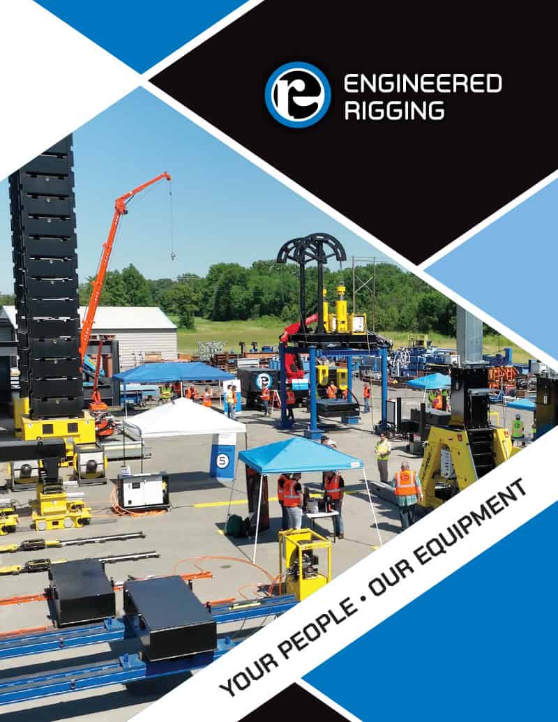 Engineered Rigging equipment catalog, front cover.