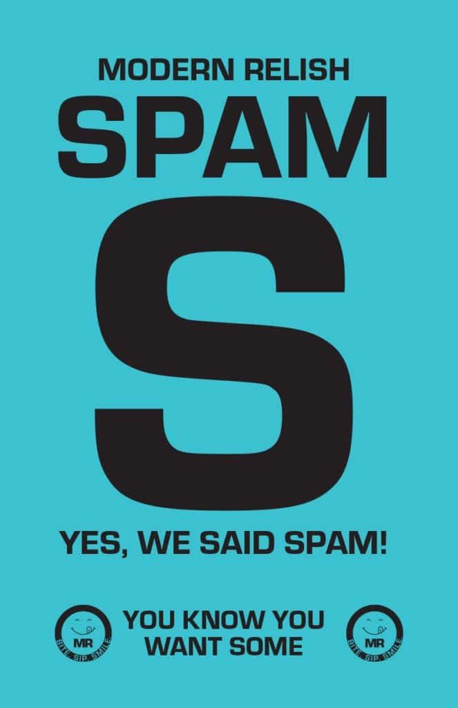 Sign promoting Spam as a sandwich ingredient.