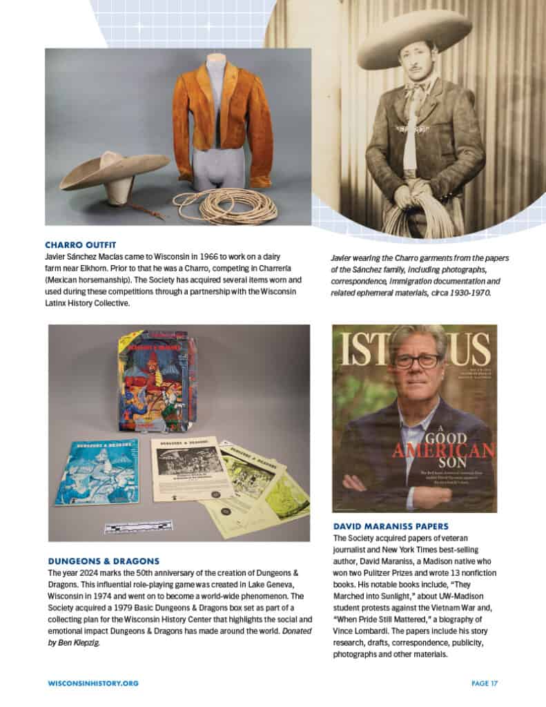Reporting on new collections.