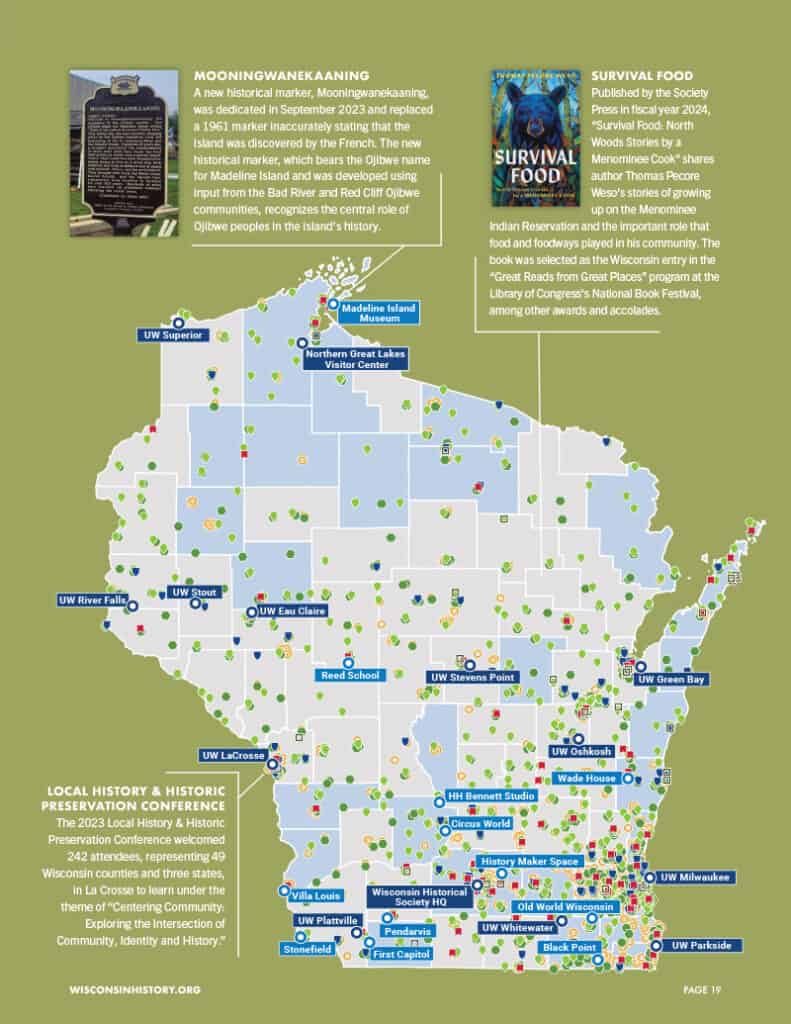 Wisconsin sites infographic.