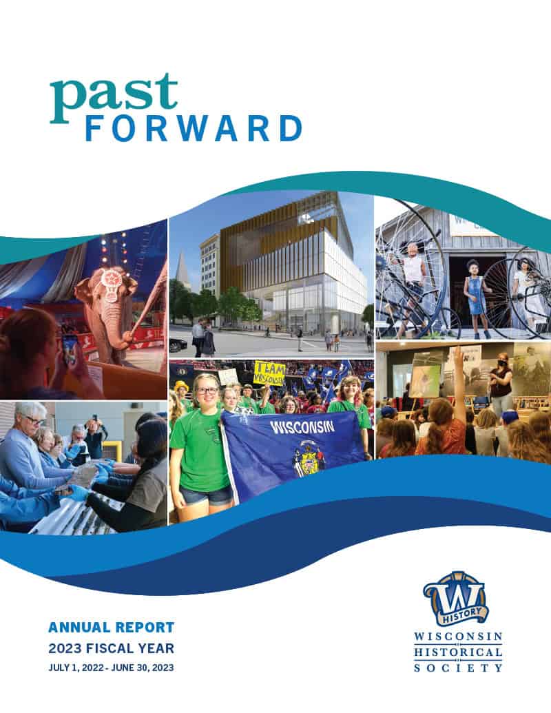 2023 Annual Report, "Past Forward", cover page.