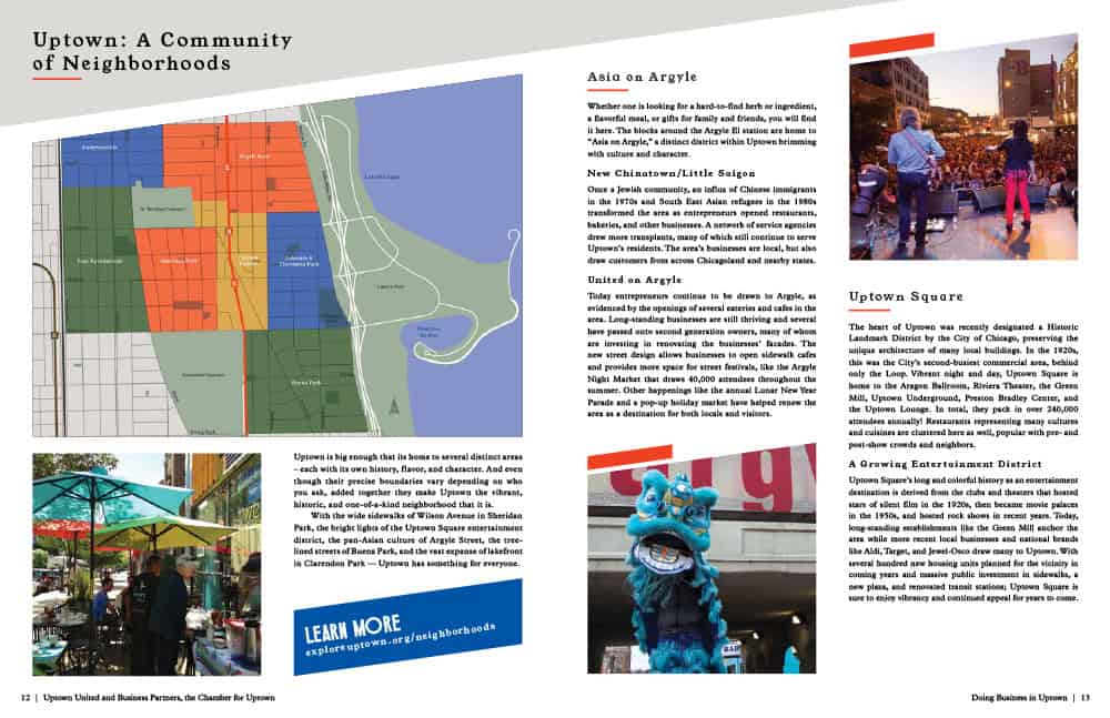 Uptown community neighborhoods.