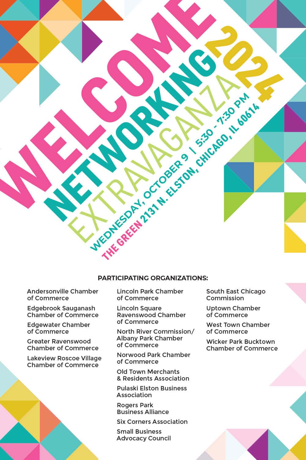 24" x 36" welcome poster for annual party.