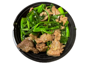 菜心牛肉 (Sliced Beef w. Caixin)