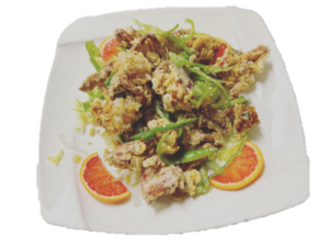 S15. Soft Shell Crab with Ginger and Scallion