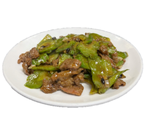 涼瓜牛肉 (Sliced Beef w. Bitter-Melon)