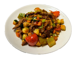 Beef w. Hot Pepper Sauce and Peanuts