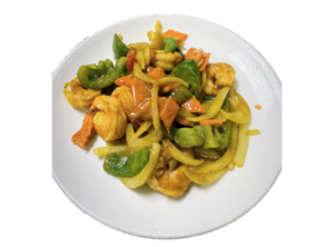 Shrimp w. Curry Sauce