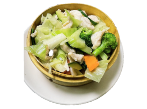 Steamed Chicken with Mixed Vegetables