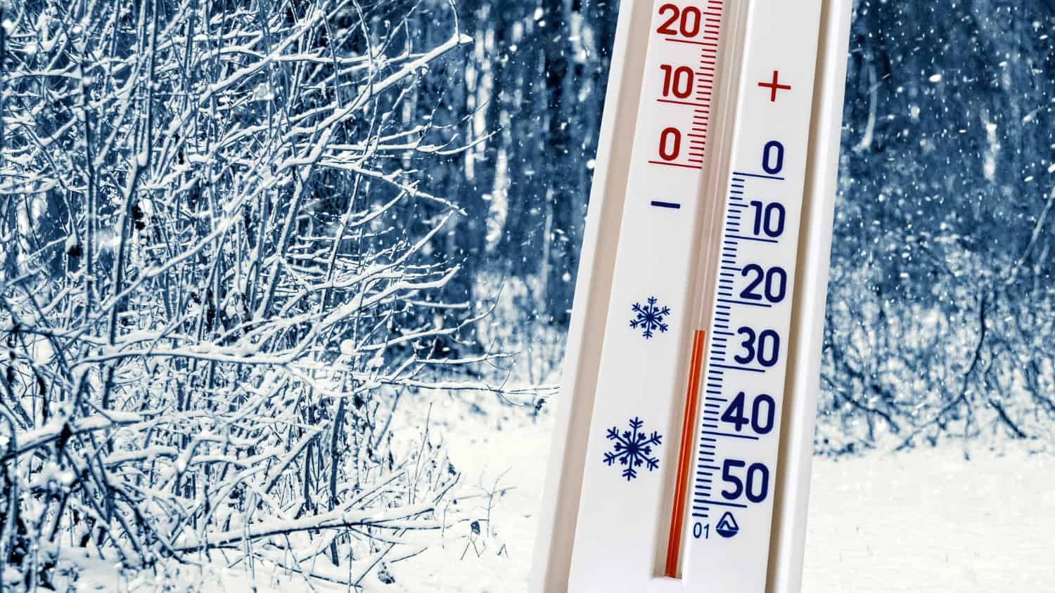 An outdoor thermometer that displays temperatures below zero could indicate there's a risk of frozen pipes in your apartment building